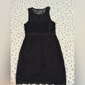 Express Black Lace Mini Dress